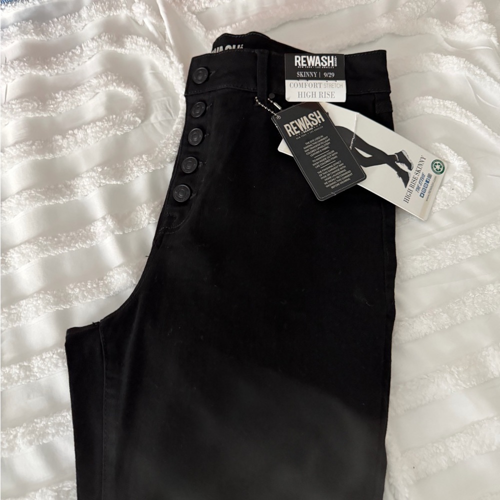 Rewash Black Men's Jeans - Picture 7 of 10